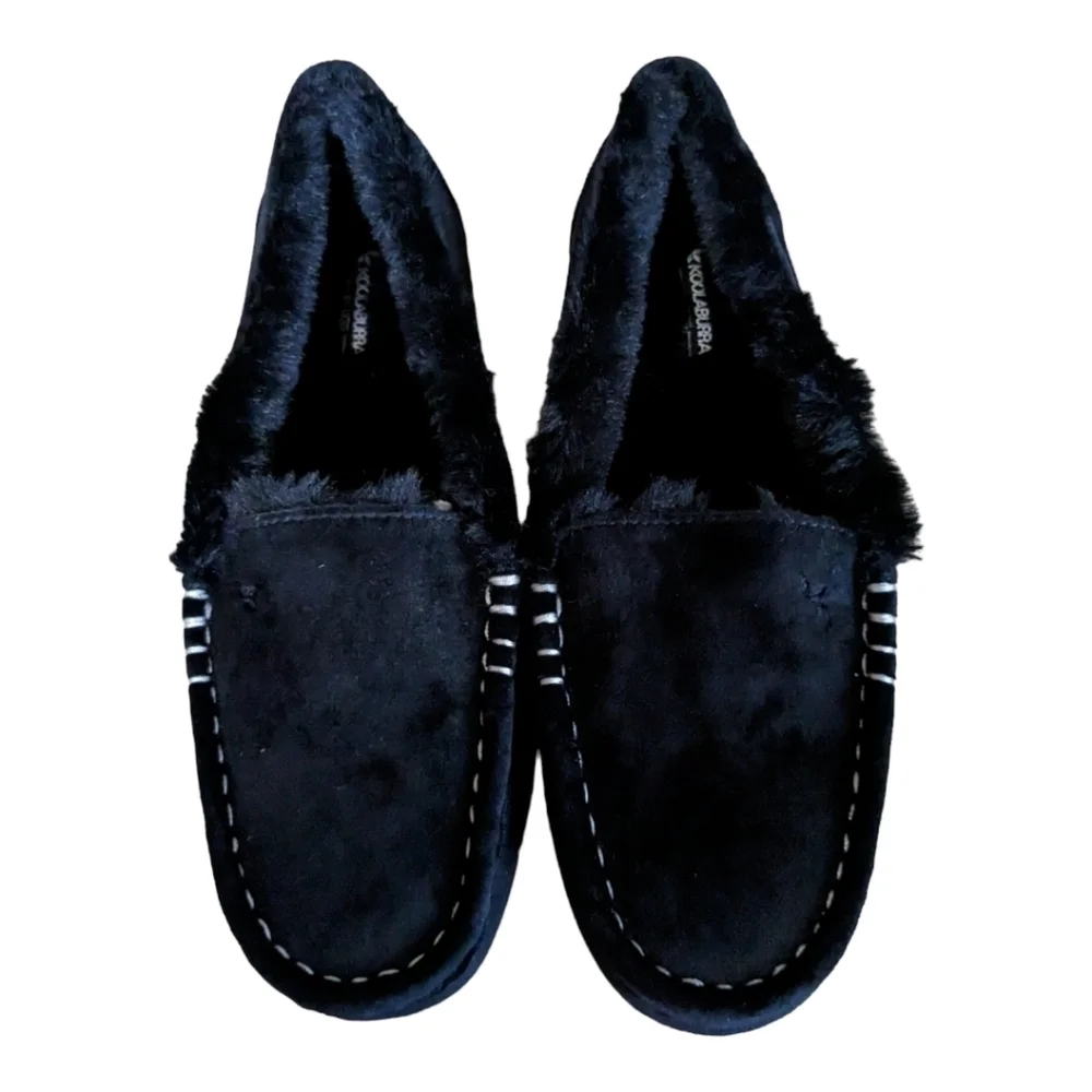 NEW Koolaburra (UGGS) Riley Sparkle Black Unisex Slipper, Size 3